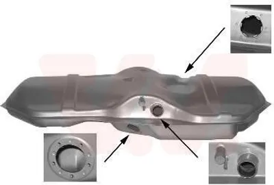Produktbild von VAN WEZEL Kraftstofftank Kraftstofftank für OPEL Kadett E CC (T85) 52L 3730088