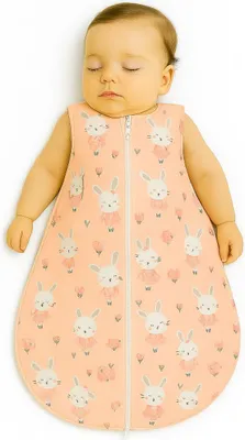 Image de Bobono Lit de Bébé en Coton TOG 1.0 Rose 0-6 Mois
