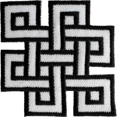 Stickpatch Endlosschleife, 6,6 cm, zum Aufnähen/Aufbügeln