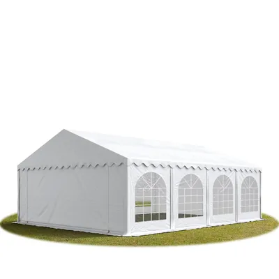 Immagine prodotto di TOOLPORT 5x8 mTendone per feste PREMIUM PVC bianco 100% impermeabile Tendone da esterno Tenda party