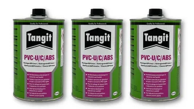 Produktbild von Tangit Reiniger PVC-U/C/ABS Spezialreiniger für Klebeverbindungen Primer 1000ml - 3st