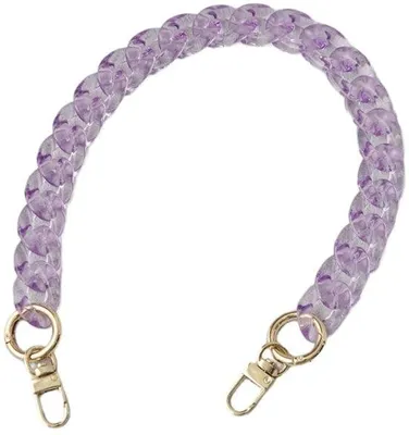 Obrázek produktu pro Průhledný papír – popruhy – ramenní popruh – náhradní popruh na tašku – doplňky na tašky (DIY) – 45 cm – průhledný akryl