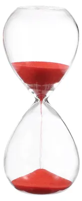 Produktbild von Sanduhr-Set - 5 Minuten Laufzeit - Zeitmanagement und Dekoration - Rot - 1 Set