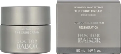A product shot of a jar of cream and its packaging.