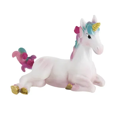 Produktbild von Bullyland 75572 - Spielfigur, Einhorn Fohlen, ca. 7 cm groß, liebevoll handbemalte Figur, PVC-frei, tolles Geschenk für Jungen und Mädchen zum fantasievollen Spielen