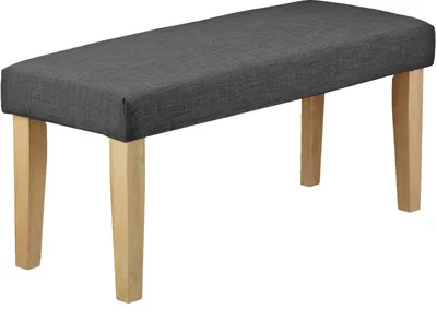Image de Banc Banquette Gris Foncé Banc De Lit Banc en Tissu 103 cm
