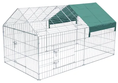 Obrázek produktu pro Agrarzone Výběh pro slepice a králíky 220x103x103 cm, pozinkovaný, plachta