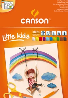 Immagine prodotto di CANSON C400015600 Blocco carta a colori CANSON, DIN A4, 120 g/m², 30 fogli