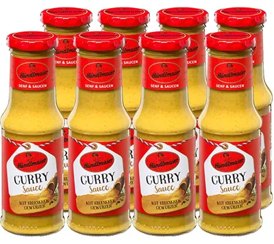 Image de Händlmaiers Feinkost Sauce au curry avec des épices sélectionnées 200ml paquet de 8