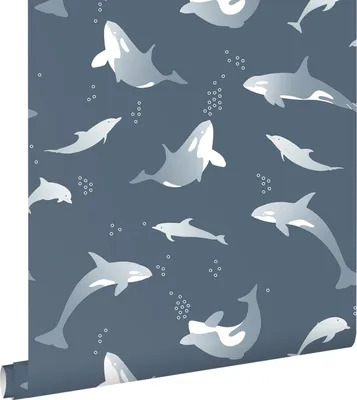 Immagine prodotto di ESTAhome carta da parati balene blu 50 x 900 cm