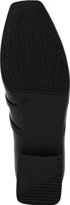 Produktbild von MARCO TOZZI Damen Ballerina Leder Riemchenballerina mit Blockabsatz 2-22200-44, Größe:37 EU, Farbe:Schwarz