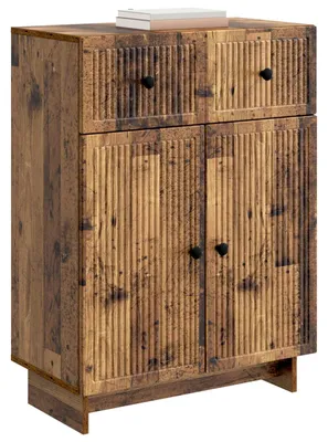 Obrázek produktu pro Servírovací skříň se zásuvkou Staré dřevo 66 x 34,5 x 90 cm