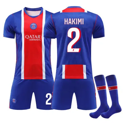 Obrázek produktu pro #2 HAKIMI Domácí zápas Paris Saint-Germain 26.-27. v dresu Ligue 1 pro děti i dospělé. VELIKOST:18
