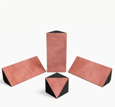 Immagine prodotto di Set composto da 3 mini trappole per bassi "mini-Cinematic-bt" e una trappola per bassi angolare "TRICUB-Сinematic" | Trappole per bassi in velluto da montare negli angoli | [Rosa]