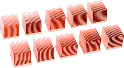 Produktbild von Alphacool GPU RAM Copper Heatsinks 14x14mm, Kühlkörper, (10 Stück)