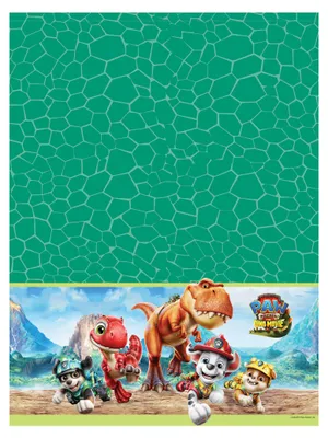 Produktbild von Plastik-Tischdecke PAW Patrol Dino Movie 120 x 180 cm -, KI-generiertes Bild