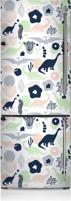 Produktbild von Magnetfolie Magnete Küche Kühlschrank Dekoration 60x180 cm - Dinosaurier.