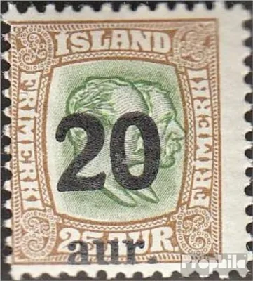 Produktbild von Briefmarken Island 1921 Mi 108 postfrisch Aufdruckausgabe