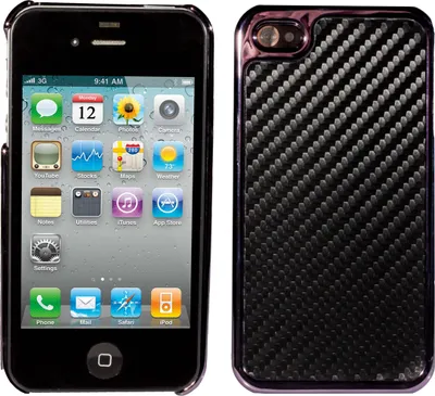 Produktbild von Schutzhülle Apple iPhone 4 4S Hardcase Schwarz Silber