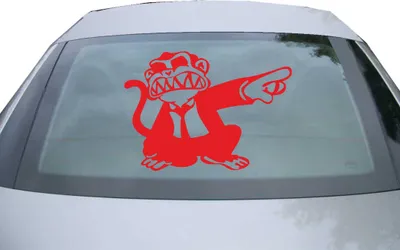 Produktbild von Indigos UG - Aufkleber Heckscheibe & Motorklappe DE6189 - rot - 600x428 mm - tribale - Auto Scheiben Fenster Heckklappe Tuning Racing JDM - Die cut
