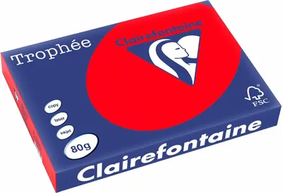 Image de Clairalfa papier multifonctions Troph'e, A3, rouge corail