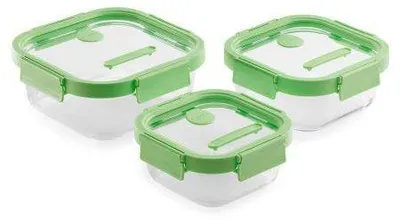 Obrázek produktu pro Lékué 884047, Kontejner, Obdélníkový, Zelená, Průhledná, 100 °C, -20 - 100 °C, Čína