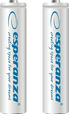 Produktbild von Esperanza Wiederaufladbare Batterien Ni-Mh Aaa 1000Mah 2St. Weiß