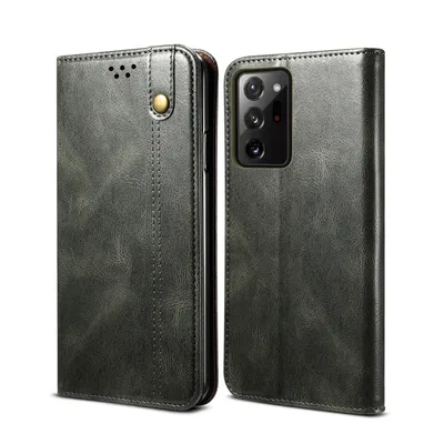 Obrázek produktu pro Pouzdro pro Samsung Galaxy S20 Plus, kožené flip pouzdro peněženka s funkcí stojánku zelené