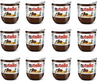 Produktbild von 12x Ferrero Nutella Nuss Haselnuss Schokolade 200g Schokoaufstrich Brotaufstrich