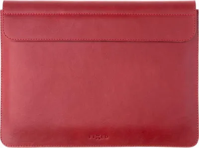 Produktbild von Leder-Schutzhülle Fixed Oxford für MacBook Air 13 Retina 2018 / 2019 / 2020, Rot