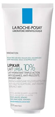 Produktbild von La Roche-Posay Lipikar Urea 10% Feuchtigkeitsmilch für den Körper, mit 10% Urea, 200 ml