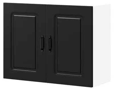 Produktbild von Küchenwandschrank Kalmar aus schwarzem Holzwerkstoff