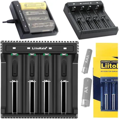Zdjęcie produktu dla Liitokala Lii-L4 ŁADOWARKA do 4 akumulatorków Li-Ion AA AAA 18650 18350