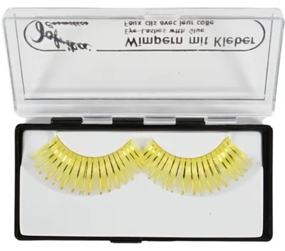 Image de Jofrika Cosmetics faux cils jaune/paillettes 9,5 cm qualité B