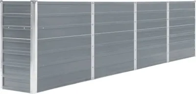 Obrázek produktu pro Vyvýšený záhon 320 x 40 x 77 cm pozinkovaná ocel šedý