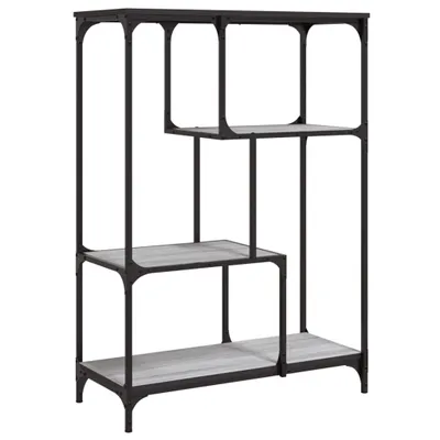 Zdjęcie produktu dla vidaXL Regał szary Sonoma 81x36x115 cm Materiał drewnopochodny i stal