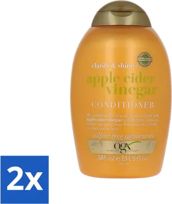 Produktbild von OGX - Apfelessig - Spülung - Klärung + Glanz - 385 ml - Vorteilspack - 2 Stücke