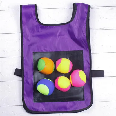 Immagine prodotto di Dodgeball Sticky Vest gioco di lancio all'aperto con 5 palline per le attività dei bambini