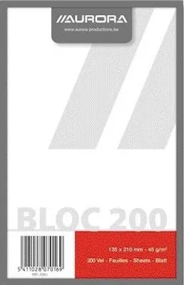 Immagine prodotto di Aurora - Blocco note 135x210 mm bianco 200 fogli 45 g