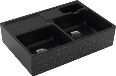 Produktbild von Villeroy & Boch 632391M7 Keramikspüle Einbau Unterschrankbreite ab 90 cm Weiß Alpin Handbetätigung  - inkl.
