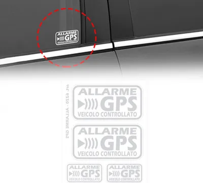 Obrázek produktu pro Nálepka GPS Alarm Vozidlo řízené