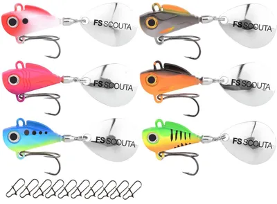 Produktbild von Neptunmaster Set - 6 10g Scouta Jig Spinner + 10 Snaps