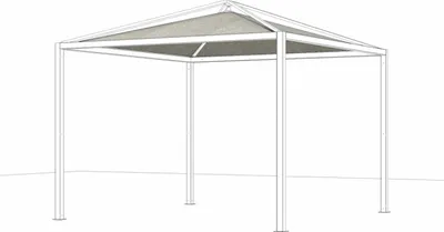 Produktbild von Siena Garden Dachbezug SCHATTENMANUFAKTUR® COMUNA, 300x300 cm P31660 silber