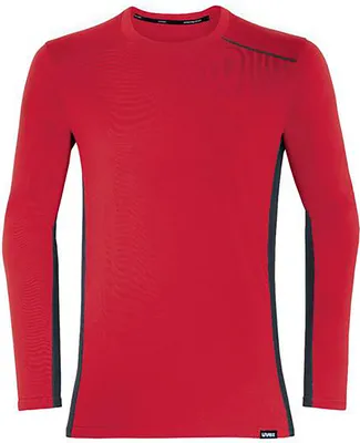 Produktbild von Uvex 88638, Hemd, Erwachsener, Männlich, Anthrazit, Rot, Einfarbig, L