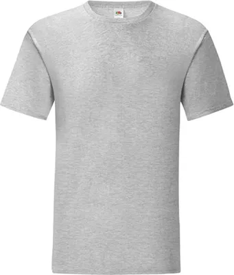 Produktbild von Fruit of the Loom 61-430-0 | Herren Iconic T, 100% gekämmte, ringgesponnene Baumwolle - Farbe: Heather Grey - Größe: 4XL