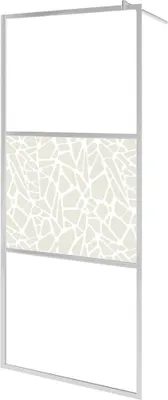 Obrázok produktu pre vidaXL Sprchová zástena pre sprchovací kút ESG s dizajnom skleneného kameňa 140x195 cm
