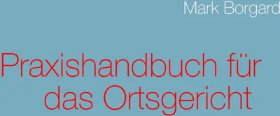 Produktbild von Praxishandbuch für das Ortsgericht
