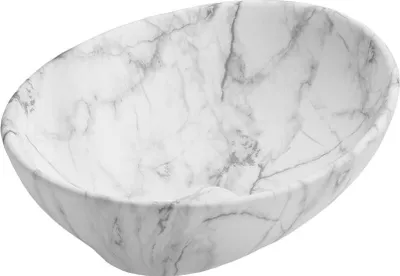 Image de Mexen Elza lavabo à poser 40 x 33 cm, White Stone - 21014094