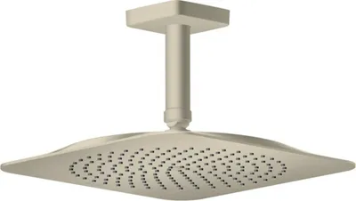 Productafbeelding van AXOR Citterio C douchekop, 270/270, 1 straal, EcoSmart, met plafondmontage, geborsteld nikkel