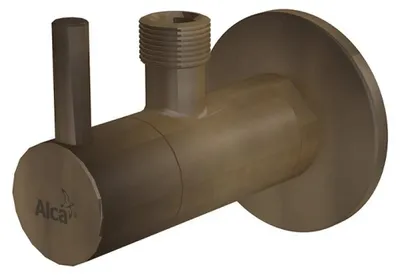 Productafbeelding van Hoekventiel met filter, 1/2" x 3/8", antiek brons